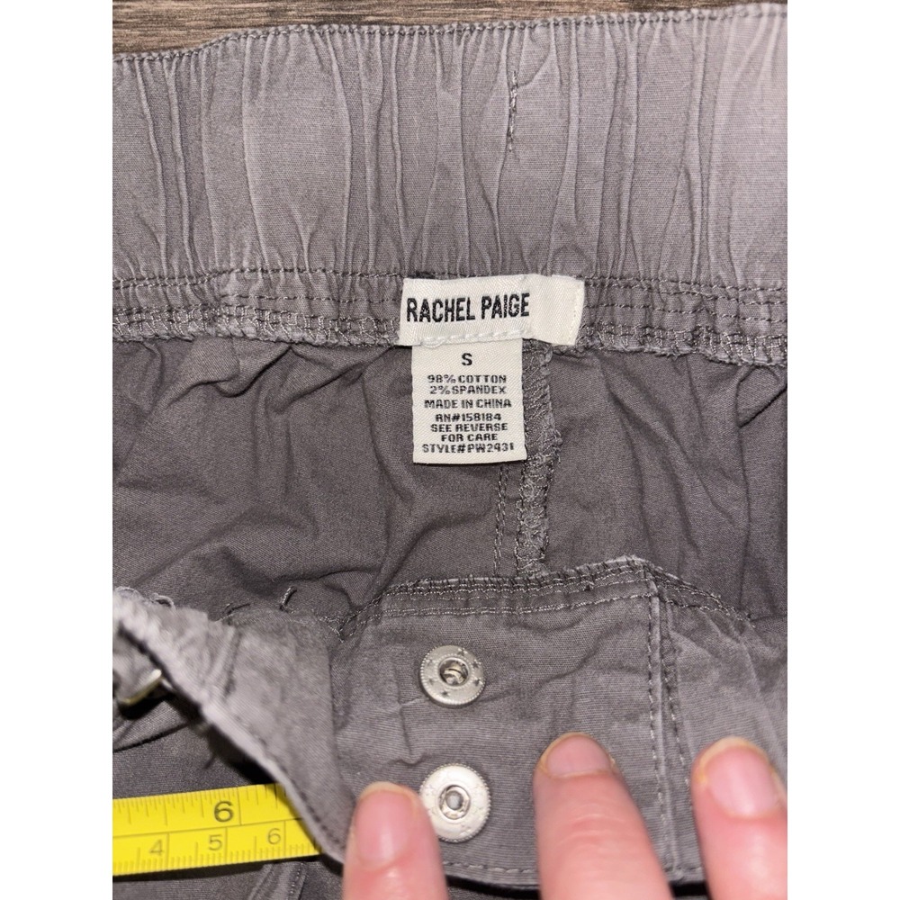 Rachel Paige Women's Gray Cargo Pants Size Small 98% Cotton Excellent Condition - Picture 4 of 5